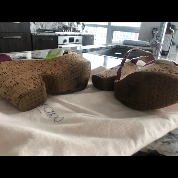 Jimmy Cho Floral Wedges - Picture 3 of 4